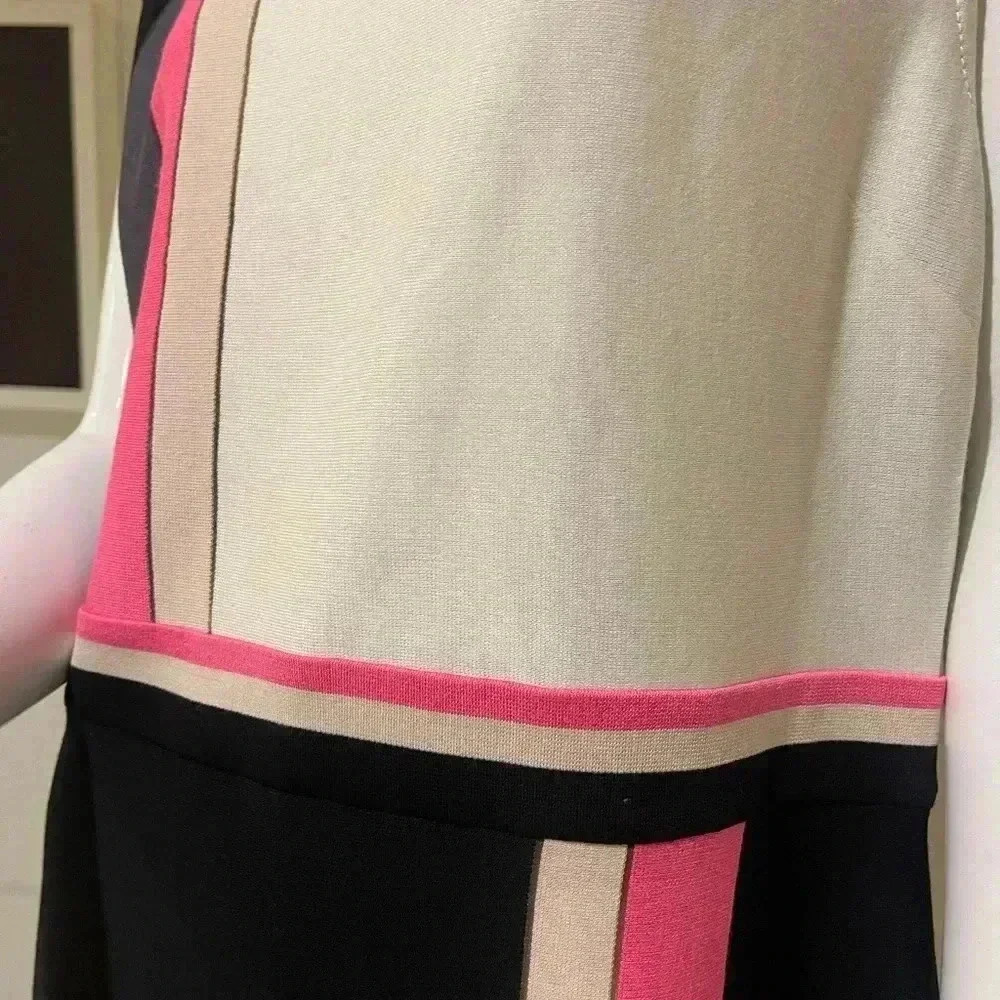 ST.John Cavier multi gorgeous dress,new with a tag black, pink & cream stripes - Picture 16 of 16